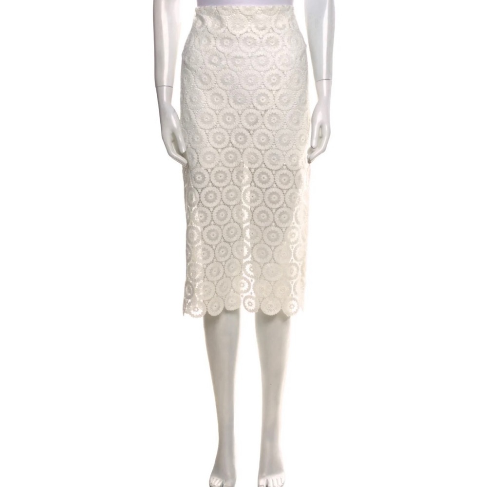 Lover lace pencil midi skirt